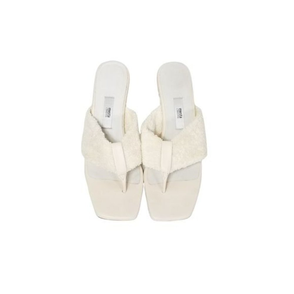 MIISTA London New In Box Carissa Sandal in Ivory Salt Towel Womens Size 9.5 - Picture 9 of 10